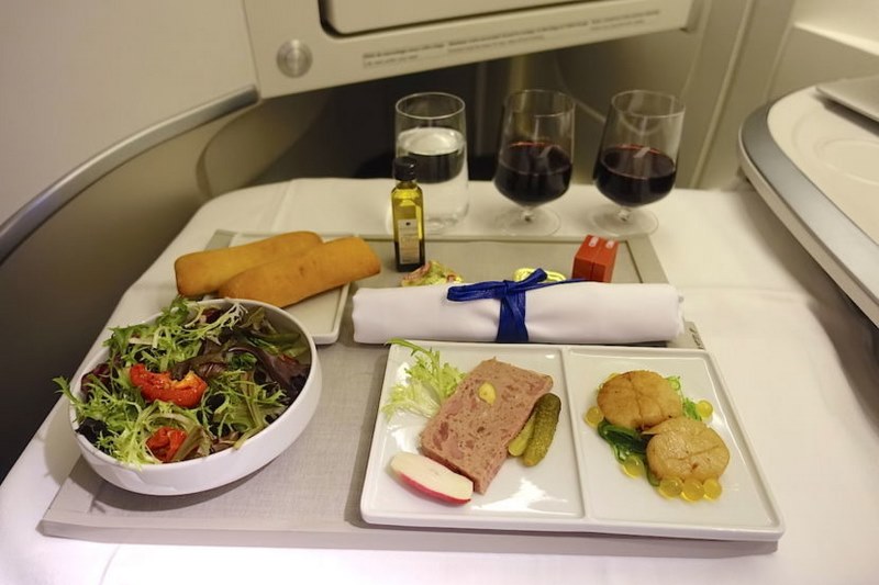 quy định suất ăn trên máy bay