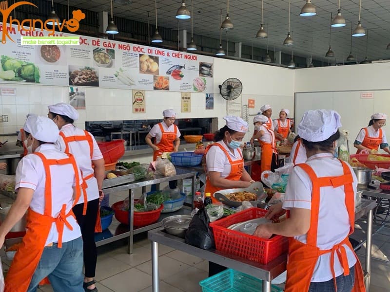Quy trình đảm bảo vệ sinh an toàn thực phẩm HACCP ISO 22000 tại bếp công nghiệp của Khang Võ